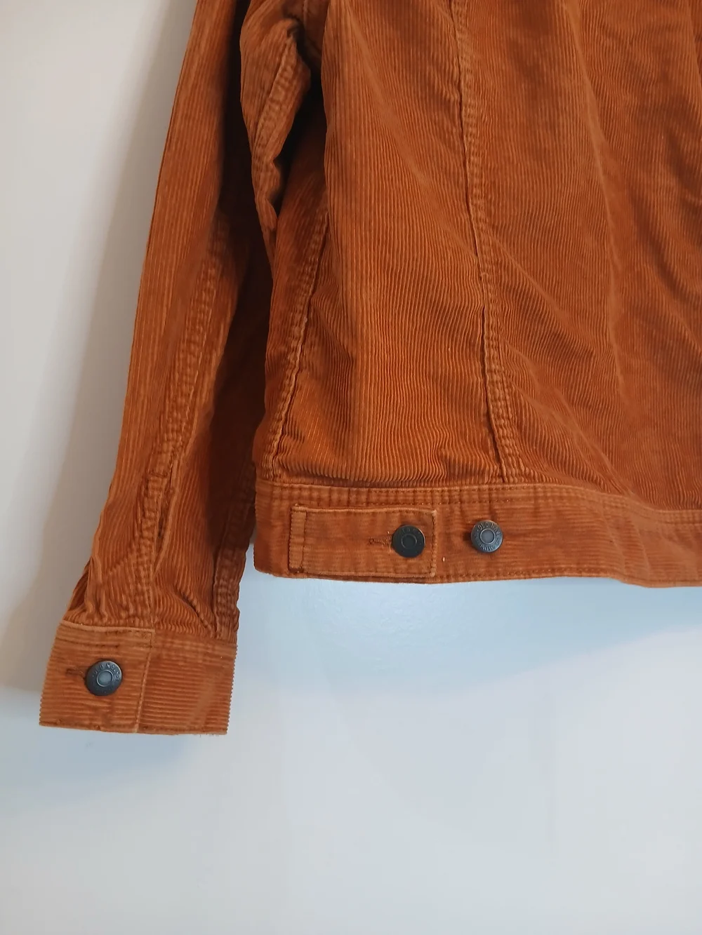 Old Navy Corduroy Jacket in Rust Orange, Women's Sz M - Picture 4 of 5